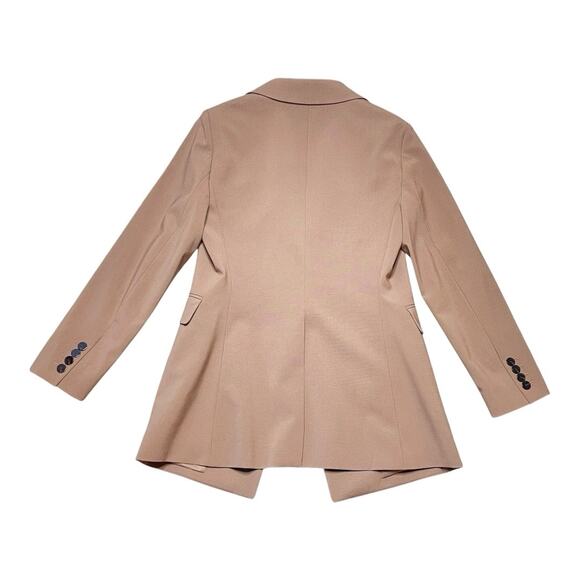 Theory NWOT Single-Breasted Blazer in Sevona Stretch Wool Truffle Size 6 - Picture 3 of 5